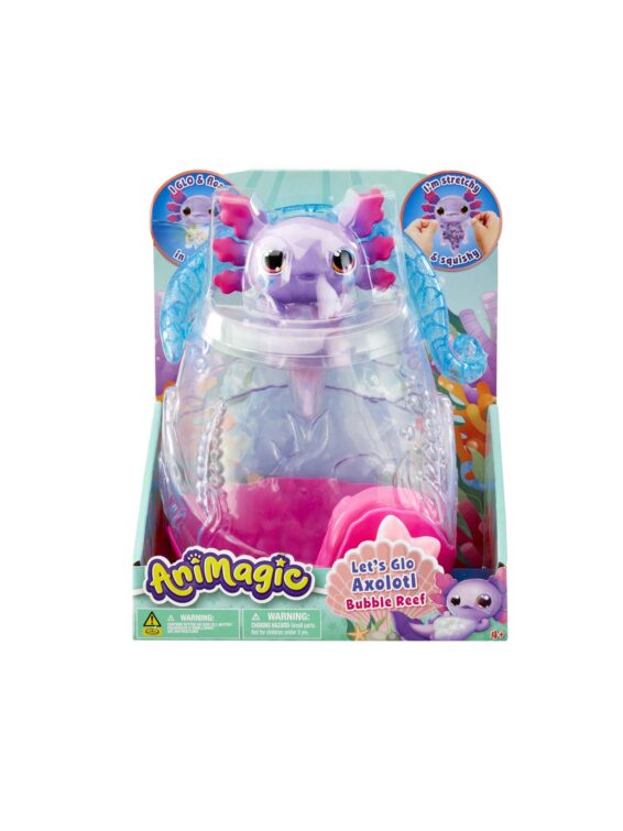 Animagic Let's Glo Axolotl Bubble Reef
