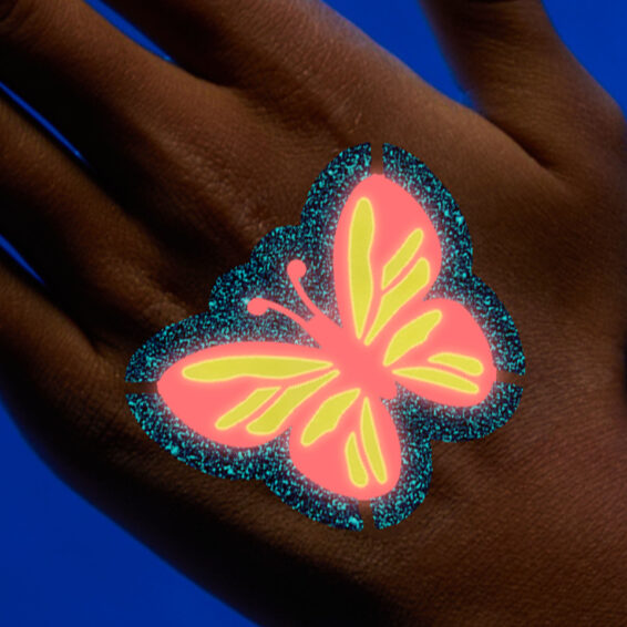 FabLab Glow In The Dark Glitter Tattoos