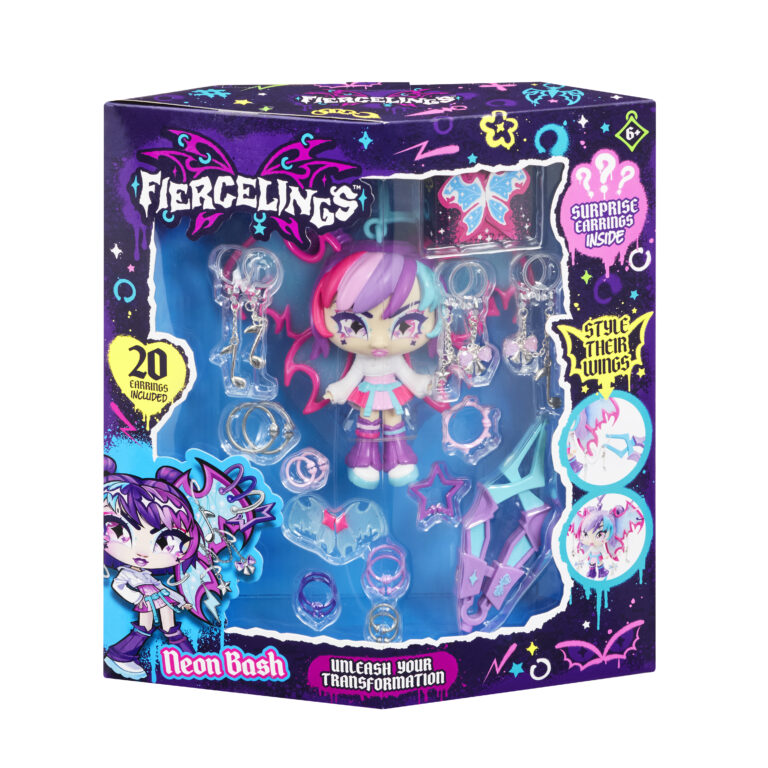 Fiercelings - Deluxe Keychain - Neon Bash